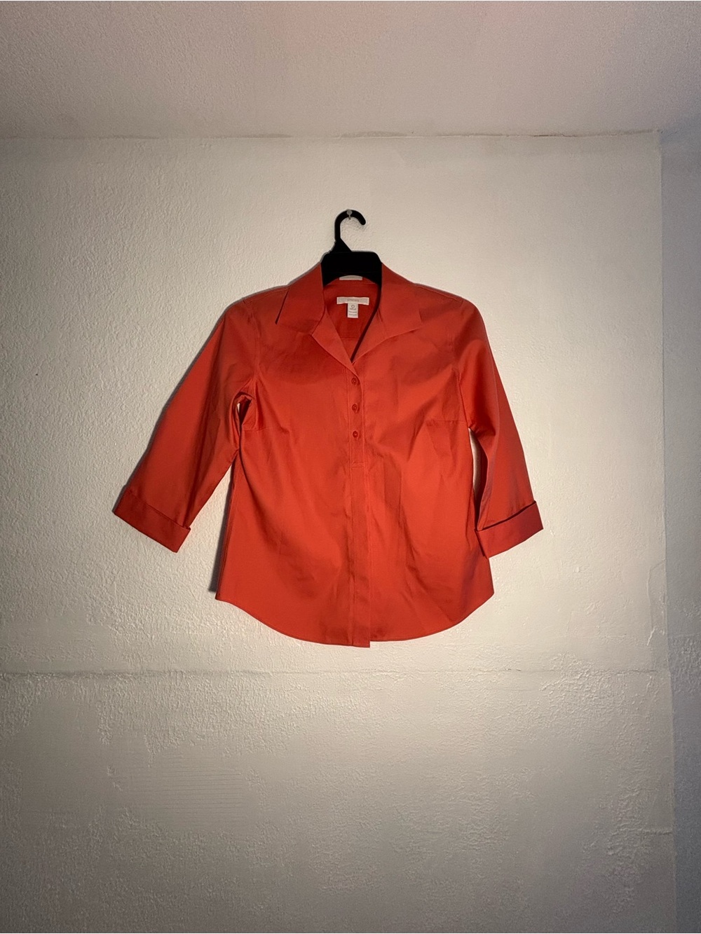 Chico's Button-Front Shirt in Coral